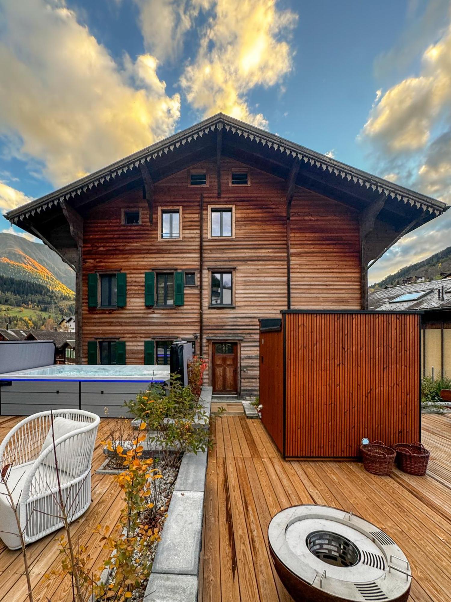 Zer Treichi Appartements Fiesch Eksteriør bilde